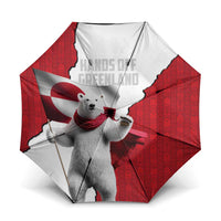 Hands Off Greenland Umbrella Poland Bear with Flag