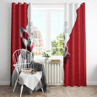 Hands Off Greenland Window Curtain Poland Bear with Flag