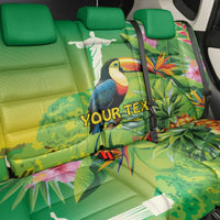 Brazil Rio-Toucan Bird Personalized Back Car Seat Cover Tropical Flowers