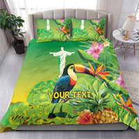 Brazil Rio-Toucan Bird Personalized Bedding Set Tropical Flowers