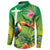 Brazil Rio-Toucan Bird Personalized Button Sweatshirt Tropical Flowers
