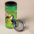 Brazil Rio-Toucan Bird Personalized 4 in 1 Can Cooler Tumbler Tropical Flowers
