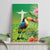 Brazil Rio-Toucan Bird Personalized Canvas Wall Art Tropical Flowers