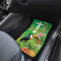 Brazil Rio-Toucan Bird Personalized Car Mats Tropical Flowers
