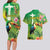 Brazil Rio-Toucan Bird Personalized Couples Matching Long Sleeve Bodycon Dress and Hawaiian Shirt Tropical Flowers