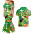 Brazil Rio-Toucan Bird Personalized Couples Matching Mermaid Dress and Hawaiian Shirt Tropical Flowers
