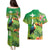 Brazil Rio-Toucan Bird Personalized Couples Matching Puletasi and Hawaiian Shirt Tropical Flowers