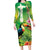 Brazil Rio-Toucan Bird Personalized Family Matching Long Sleeve Bodycon Dress and Hawaiian Shirt Tropical Flowers