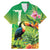 Brazil Rio-Toucan Bird Personalized Family Matching Mermaid Dress and Hawaiian Shirt Tropical Flowers