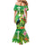 Brazil Rio-Toucan Bird Personalized Family Matching Mermaid Dress and Hawaiian Shirt Tropical Flowers