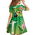 Brazil Rio-Toucan Bird Personalized Family Matching Off The Shoulder Long Sleeve Dress and Hawaiian Shirt Tropical Flowers