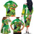 Brazil Rio-Toucan Bird Personalized Family Matching Off The Shoulder Long Sleeve Dress and Hawaiian Shirt Tropical Flowers