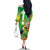 Brazil Rio-Toucan Bird Personalized Family Matching Off The Shoulder Long Sleeve Dress and Hawaiian Shirt Tropical Flowers