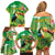 Brazil Rio-Toucan Bird Personalized Family Matching Off Shoulder Short Dress and Hawaiian Shirt Tropical Flowers