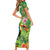 Brazil Rio-Toucan Bird Personalized Family Matching Short Sleeve Bodycon Dress and Hawaiian Shirt Tropical Flowers