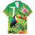 Brazil Rio-Toucan Bird Personalized Family Matching Tank Maxi Dress and Hawaiian Shirt Tropical Flowers