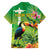 Brazil Rio-Toucan Bird Personalized Family Matching Tank Maxi Dress and Hawaiian Shirt Tropical Flowers