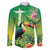 Brazil Rio-Toucan Bird Personalized Family Matching Tank Maxi Dress and Hawaiian Shirt Tropical Flowers