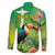 Brazil Rio-Toucan Bird Personalized Family Matching Tank Maxi Dress and Hawaiian Shirt Tropical Flowers