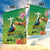 Brazil Rio-Toucan Bird Personalized Garden Flag Tropical Flowers