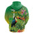 Brazil Rio-Toucan Bird Personalized Hoodie Tropical Flowers
