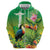 Brazil Rio-Toucan Bird Personalized Hoodie Tropical Flowers