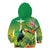 Brazil Rio-Toucan Bird Personalized Kid Hoodie Tropical Flowers