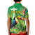 Brazil Rio-Toucan Bird Personalized Kid Polo Shirt Tropical Flowers