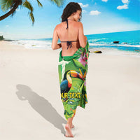 Brazil Rio-Toucan Bird Personalized Sarong Tropical Flowers