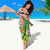 Brazil Rio-Toucan Bird Personalized Sarong Tropical Flowers