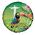 Brazil Rio-Toucan Bird Personalized Spare Tire Cover Tropical Flowers