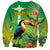 Brazil Rio-Toucan Bird Personalized Sweatshirt Tropical Flowers