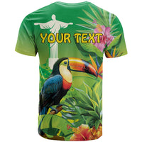 Brazil Rio-Toucan Bird Personalized T Shirt Tropical Flowers