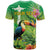 Brazil Rio-Toucan Bird Personalized T Shirt Tropical Flowers