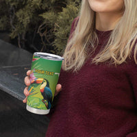 Brazil Rio-Toucan Bird Personalized Tumbler Cup Tropical Flowers