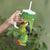 Brazil Rio-Toucan Bird Personalized Tumbler With Handle Tropical Flowers