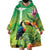 Brazil Rio-Toucan Bird Personalized Wearable Blanket Hoodie Tropical Flowers