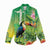 Brazil Rio-Toucan Bird Personalized Women Casual Shirt Tropical Flowers