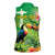 Brazil Rio-Toucan Bird Personalized Women Sleeveless Polo Shirt Tropical Flowers
