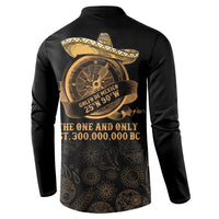 Gulf Of Mexico Button Sweatshirt Historic Gulf of Mexico Map Since 1550