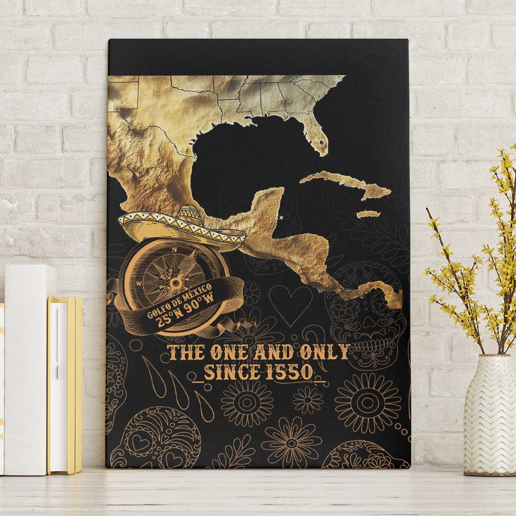 Gulf Of Mexico Canvas Wall Art Historic Gulf of Mexico Map Since 1550