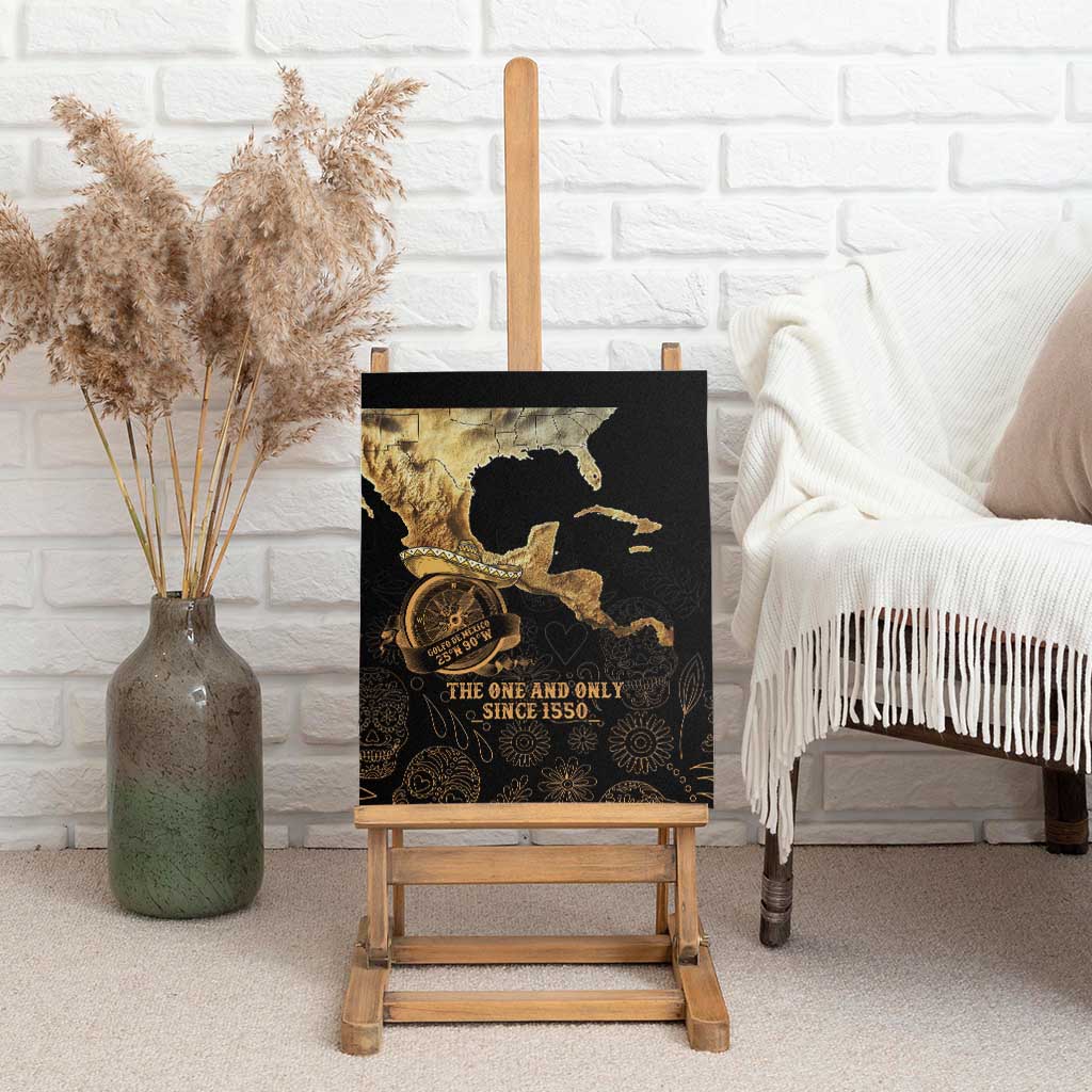 Gulf Of Mexico Canvas Wall Art Historic Gulf of Mexico Map Since 1550