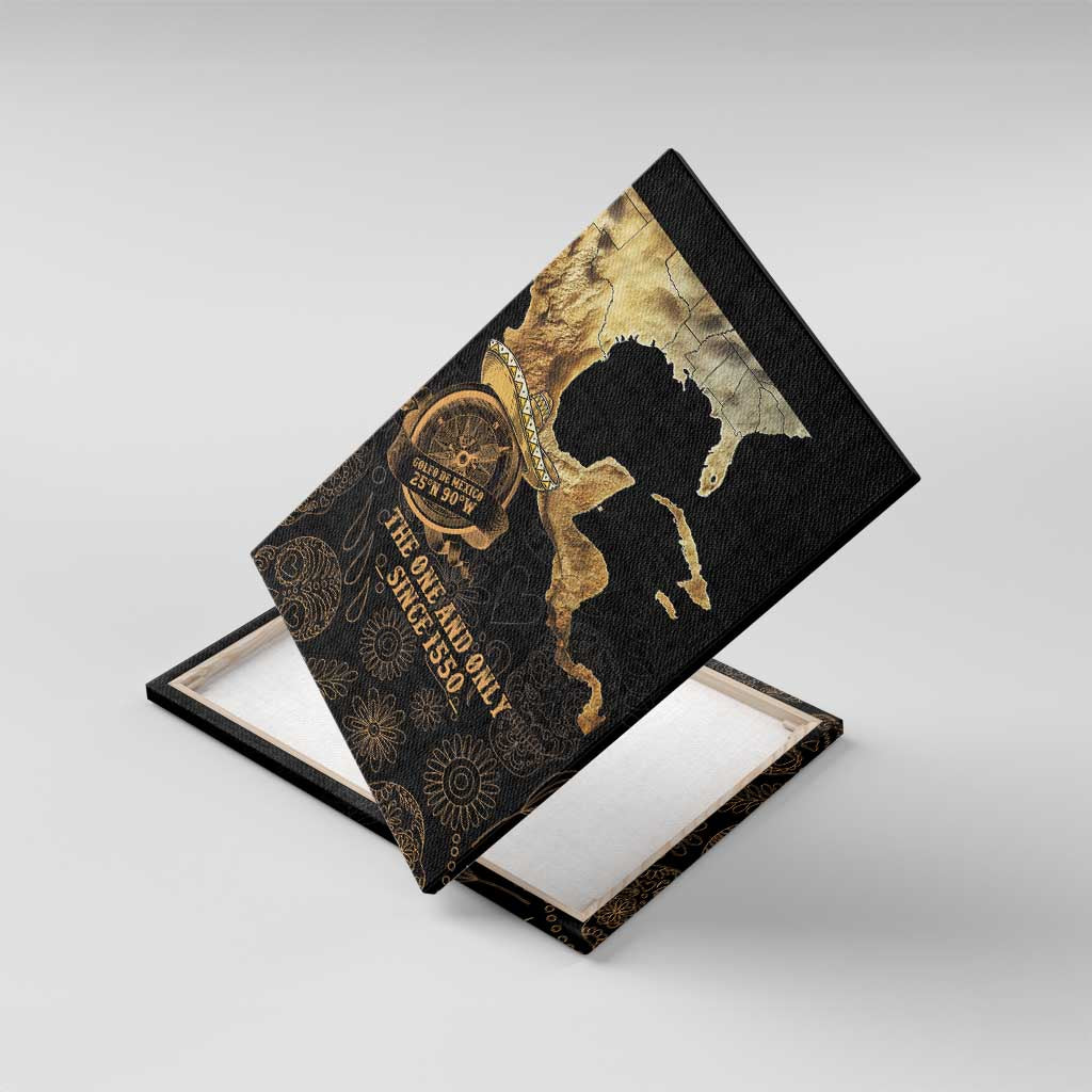 Gulf Of Mexico Canvas Wall Art Historic Gulf of Mexico Map Since 1550