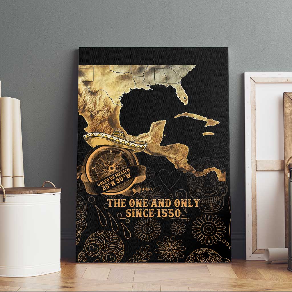 Gulf Of Mexico Canvas Wall Art Historic Gulf of Mexico Map Since 1550