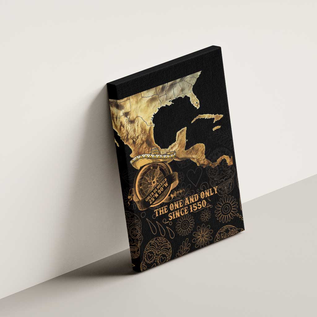 Gulf Of Mexico Canvas Wall Art Historic Gulf of Mexico Map Since 1550