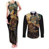 Gulf Of Mexico Couples Matching Tank Maxi Dress and Long Sleeve Button Shirt Historic Gulf of Mexico Map Since 1550