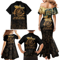 Gulf Of Mexico Family Matching Mermaid Dress and Hawaiian Shirt Historic Gulf of Mexico Map Since 1550