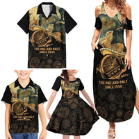 Gulf Of Mexico Family Matching Summer Maxi Dress and Hawaiian Shirt Historic Gulf of Mexico Map Since 1550