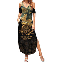 Gulf Of Mexico Family Matching Summer Maxi Dress and Hawaiian Shirt Historic Gulf of Mexico Map Since 1550