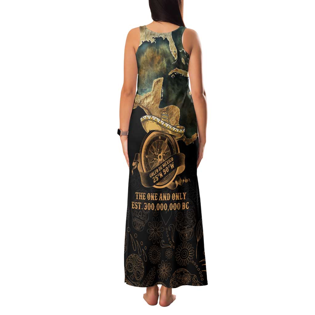 Gulf Of Mexico Family Matching Tank Maxi Dress and Hawaiian Shirt Historic Gulf of Mexico Map Since 1550